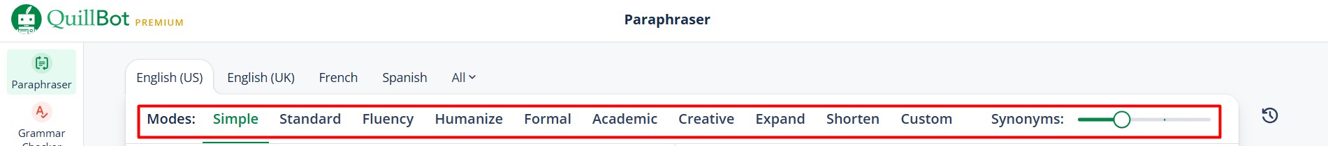 10 Unique Paraphrasing Modes