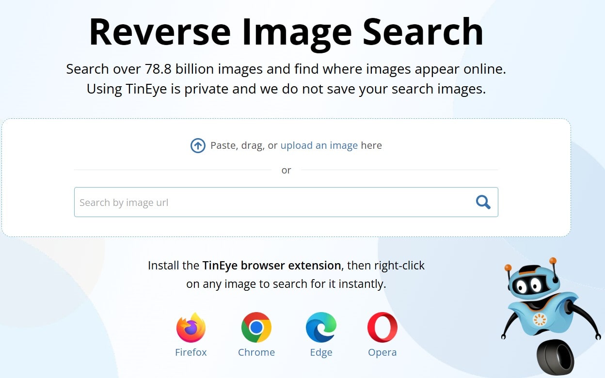 Tineye official website